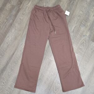 Active USA Brown Fleece Track Pants